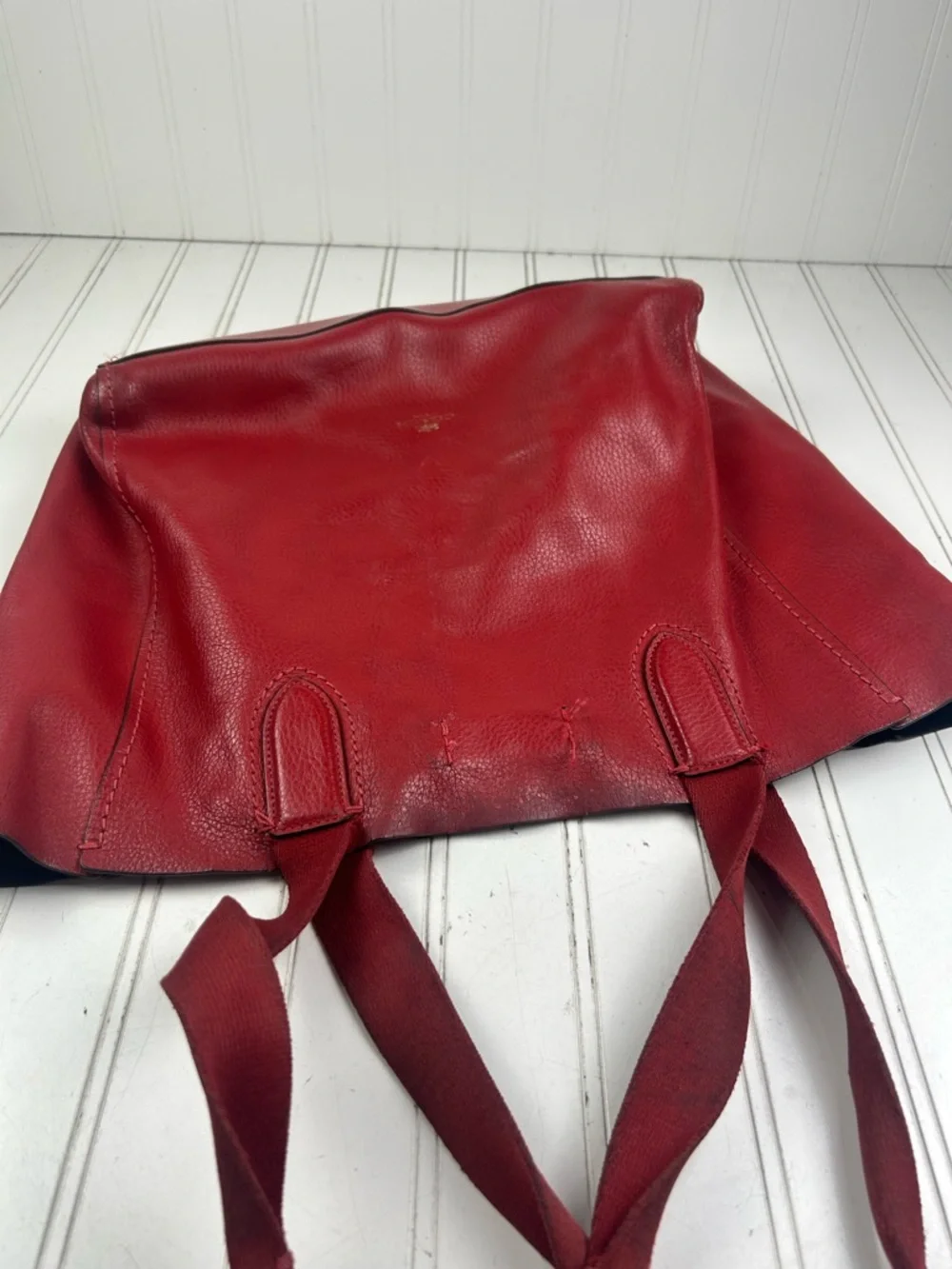 Coach Derby Vintage Y2K Red Leather Tote Bag Women’s - Picture 6 of 15